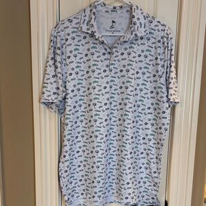 Men's White Patterned Shirt